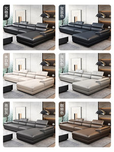 Venta caliente de alta calidad pu cuero muebles para el hogar <span class=keywords><strong>en</strong></span> forma de L <span class=keywords><strong>esquina</strong></span> sofá <span class=keywords><strong>esquina</strong></span> 4 plazas sofá reclinable - Product Image 6