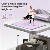 Tapis de yoga double de grande taille en TPE de haute qualité, antidérapant, épaissi et silencieux, pour les séances de yoga parent-enfant, les entraînements à domicile et la danse