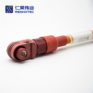 Connecteur de stockage d'énergie 150a sans fil, haute intensité, 35 mm2, câble en plastique <span class=keywords><strong>Orange</strong></span> à Angle droit, prise d'alimentation cc, batterie au lithium - Product Image 4