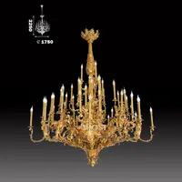 Luxury Antique Brass Chandelier Lighting, Factory Price