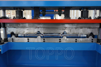Machine de formage de tôles métalliques IBR en promotion, machine automatique de fabrication de panneaux de toiture en acier avec découpe hydraulique pour la construction résidentielle