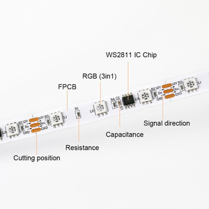 Ws2811 <span class=keywords><strong>Led</strong></span> <span class=keywords><strong>RGB</strong></span> <span class=keywords><strong>LED</strong></span> <span class=keywords><strong>Strip</strong></span> Lights <span class=keywords><strong>RGB</strong></span> không thấm nước DC 5V ws2811 địa chỉ <span class=keywords><strong>LED</strong></span> <span class=keywords><strong>Strip</strong></span> <span class=keywords><strong>5</strong></span> <span class=keywords><strong>Meter</strong></span> - Product Image 3