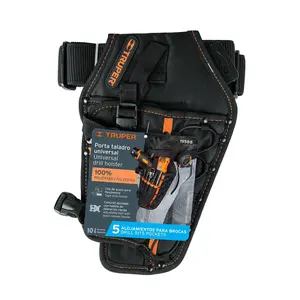 Parti dello strumento del supporto del trapano del poliestere del Truper 6 compartimenti per organizzazione efficiente - Product Image 4