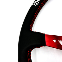 Volant de direction JDM Drift personnalisé avec autocollant brodé personnalisable de 350 mm (13 pouces)