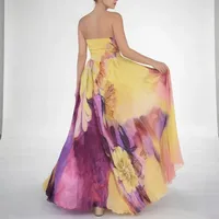 Robe élégante sans manches en violet, taille haute, coupe ajustée, pour occasions printanières, service OEM ODM