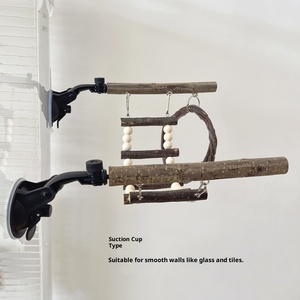 Ensemble <span class=keywords><strong>de</strong></span> perchoir pour perroquet en bois classique, <span class=keywords><strong>échelle</strong></span> d'escalade, balançoire, ensemble combiné, écologique, intérieur/<span class=keywords><strong>extérieur</strong></span>, jouet interactif pour oiseaux, ventouse - Product Image 6