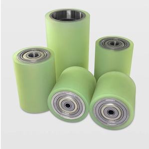 Pulley Karet PU, Roller Karet Tahan Aus, Polyurethane, Roller Karet Non-Power, Conveyor Belt - Product Image 5