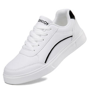 Nouvelle arrivée en gros étudiant blanc plate-forme chaussures fond épais augmenter conseil chaussures pour femmes nouveau Style 2024 - Product Image 5