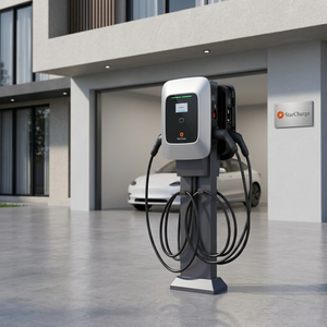 Starcharge Saturn Dual 22kW 44kW Puissance AC Totale IP55 IK10 Certifié MID Station de Recharge Intelligente OCPP pour Véhicules Électriques au Point d'Accueil au Travail - Product Image 3