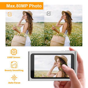 New Retro Máy Ảnh Kỹ Thuật Số Với 4.0 Inch Màn Hình Cảm Ứng 5K Video 80MP Ảnh 16X Zoom Kỹ Thuật Số Cho Chụp - Product Image 4