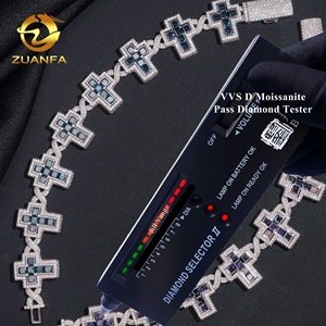 2026 <strong>London</strong> Blue Dark Ghothic Cross Iced Out <strong>Bracelet</strong> 19.4mm Cuban <strong>Link</strong> Chain Moissanite Cuban <strong>Link</strong> <strong>Bracelet</strong> Hip Hop Jewelry - Product Image 3