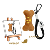 Peluche super douce personnalisée - Matériel en polyester - Design brodé