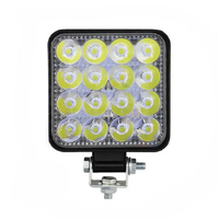 Luz Exterior LED de 3 Pulgadas y 48w para Automóvil, Luces de Haz Amplio Cuadradas, Bombilla Todoterreno, Lámpara Antiniebla para Jeep, SUV, Camioneta