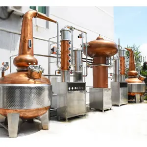 2000 Liters Double Pots Alcohol Whisky Brandy Rum Gin Multi-Spirits Fully Automatic Distiller