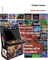 Borne d'arcade verticale 22 pouces avec logo personnalisé, machine de jeu de combat, console de jeu vidéo 2 joueurs pour bar et salle de jeux
