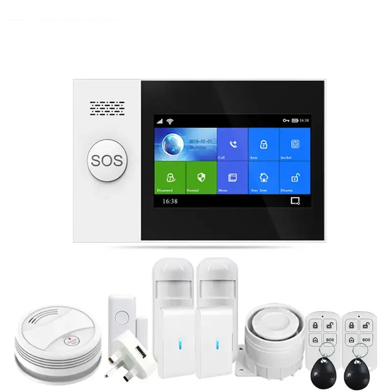 TA03 Wireless WiFi GSM Alarm System Door Sensor Motion Detector Tuya Security System For Home