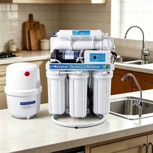 Système de filtration d'eau sous évier <span class=keywords><strong>Naturewater</strong></span> 5 étapes RO en acier inoxydable autonettoyant 75 GPD pour usage domestique et hôtelier - Product Image 2