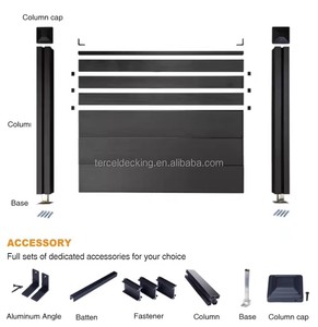 Paneles de Cercado de WPC Modernos y Ecológicos, de Alta Calidad, Impermeables, Resistentes al Fuego, a la Oxidación y a los Rayos UV, Fáciles de Instalar en Exteriores - Product Image 6
