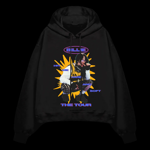 Felpe con Cappuccio di Billie Eilish World Tour Felpe di Lusso Personalizzate Pullover HIT ME HARD and SOFT WORLD TOUR Felpa con Cappuccio di Billie Eilish - Product Image 6