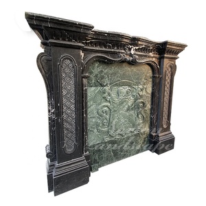 Moderno interior de lujo independiente Piedra natural mármol negro <span class=keywords><strong>chimeneas</strong></span> fabricantes - Product Image 4