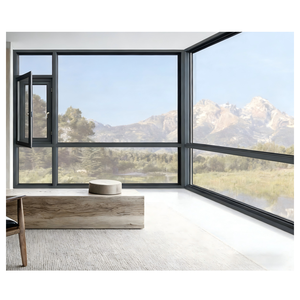 Ventana Oscilobatiente con Ranura Europea de 20 mm, Herrajes Alemanes Roto Siegenia, Aleación de Aluminio Templado, para Baño, con Certificación Energy Star, Protección Contra Insectos - Product Image 1