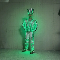 Casque Mecha Cyberpunk Lumineux à LED, Style Haute Couronne Argentée - Cadeau de Fêtes pour Adultes, Idéal pour Fêtes, Anniversaires et Événements Festifs (Fonctionne sur Batterie)