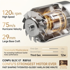 Sèche-<span class=keywords><strong>cheveux</strong></span> électrique silencieux à haute vitesse CONFU <span class=keywords><strong>K18</strong></span> avec diffuseur pour une séchage rapide en extérieur et à l'hôtel - Product Image 2