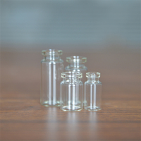 Flacon en verre tubulaire transparent de 2 ml pour injection