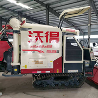 Moissonneuse-batteuse d'occasion en bon état avec moteur de 102 CV, machine professionnelle pour la récolte du maïs, du riz et du blé pour les fermes