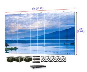 Mur d'affichage LED extérieur pour événements 5m x 3m P3.91 (16ft x 10ft) 3.9mm, fond de scène de mariage, mur vidéo LED 4K HDR10+ - Product Image 5