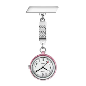 Индивидуальные медсестра карманные часы Портативный часы для врача карманные сталь ремень медсестер брошь часы туника для используется в больницах