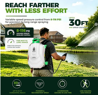 Pulvérisateur à dos électrique 15L autonettoyant, pression maximale 100psi, longue autonomie de la batterie, pulvérisateur agricole automatique