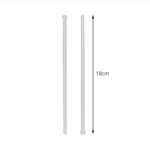 Cocktail Stirring Stick 180Mm Transparent Plastic Round <b>Head</b> For Cocktail Shaker Simple <b>Style</b> - Product Image 3