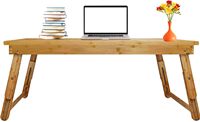 Table de pique-nique et table basse en bambou Bureau extérieur et pliant Extérieur ou intérieur