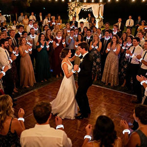 Pulsera LED con Control Remoto DMX, Luces RGB con Sonido Intermitente Brillante para Fiestas de Boda en la Oscuridad - Product Image 6