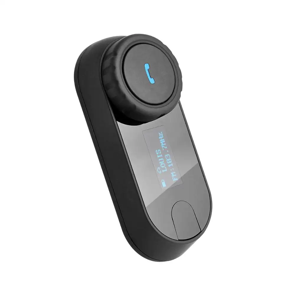 FreedConn-oreillette Bluetooth pour Moto, appareil de communication pour casque, Intercom pour 3 motocyclistes, kit mains-libres avec fonction FM, écran LCD