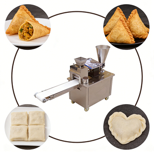 Machine automatique à samosas et raviolis cuits à l'huile faible pour les consommateurs indiens soucieux de leur santé, compatible friteuse à air, 60 pièces/min - Product Image 1