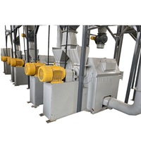 Machine de recyclage des pneus avec moteur pour le broyage des pneus usagés, production automatique de poudre de caoutchouc