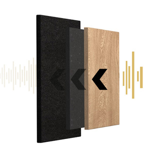 Gỗ đá phiến tường đá phiến Trần gỗ tấm Pet Acoustic Bảng điều chỉnh trong nhà âm thanh hấp thụ âm thanh Hội Đồng Quản trị <span class=keywords><strong>MDF</strong></span> vật nuôi âm thanh bằng chứng âm thanh bảng - Product Image 3