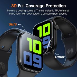 Protection d'écran TPU personnalisée en usine pour Apple Watch Series 12 46mm 42mm 40/44mm, boîte magique 3D pour montre connectée, installation facile sans poussière - Product Image 4
