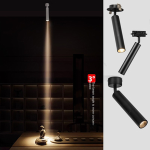 Foco de pista de cilindro largo antideslumbrante de alta calidad 3W 5W 7W 10W 12W Fuente de luz LED - Product Image 5