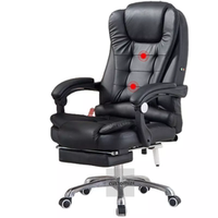 Fauteuil de bureau inclinable pivotant et ergonomique en cuir Boss