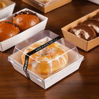 Boîtes à Gâteaux Jetables de Haute Qualité avec Fenêtre, Logo Personnalisé, Feuille d'Aluminium pour Emballage de Livraison Alimentaire et Boîtes Cadeaux
