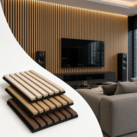 Panneaux acoustiques en bois, panneaux muraux en lattes de bois absorbant le son, Akupanel, décoration intérieure insonorisante pour studio, hôtel