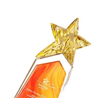 Trophée en cristal haute transparence, nouveau style 2026, pour récompense de réunion annuelle d'entreprise, employés exceptionnels, championnat