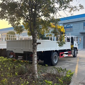 Grue télescopique montée sur camion FAW 4x2 prête à être expédiée, 6,3 tonnes, 8 tonnes, camion avec grue à vendre - Product Image 3