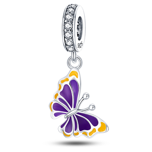Breloque Lumineuse en Forme de Dauphin, <span class=keywords><strong>Tortue</strong></span>, Crabe, Bijou avec Zircon en Forme de Cœur, Accessoire Unisexe pour Bracelet DIY, Plaqué Argent - Product Image 3