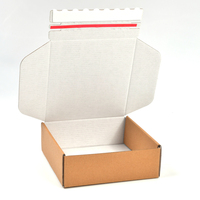 Caja de Cartón Corrugado Autoformable con Cierre Fácil de Abrir, Personalizada y al por Mayor |   Empaque Ecológico Reciclable |   Laminación Mate |   A granel