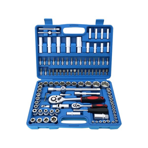 Set di 108 Pezzi di Chiavi a Bussola Cromate con Cricchetto, Kit di Attrezzi Multifunzionale <span class=keywords><strong>per</strong></span> Riparazioni Domestiche e Auto - Product Image 4
