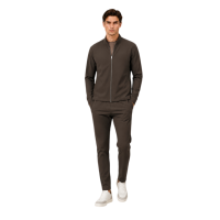 Ensemble de survêtement technique en nylon 2 pièces pour homme avec logo personnalisé, veste légère de qualité supérieure et pantalon cargo à jambe droite, vêtements de sport décontractés